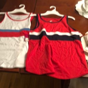 NWT Two So Tanks Size 16 Varsity Stripes
